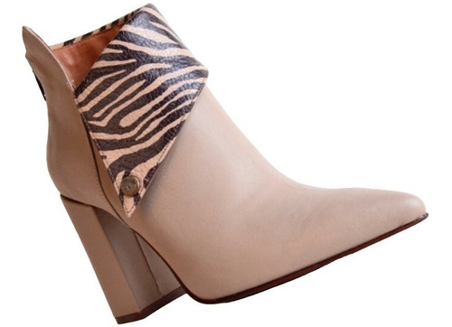 Imagen 5 de 7 de Botas Botinetas De Mujer De Cuero - Fold - Ferraro