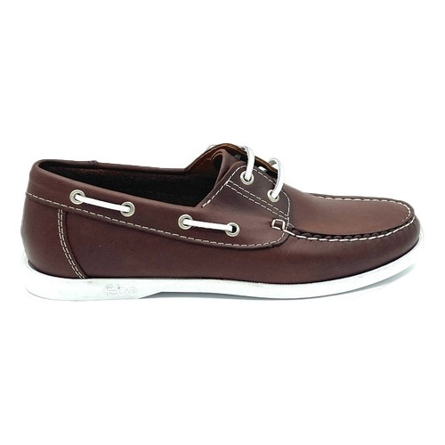 Náutico Hombre Mocasín Cuero Zapato Goma Febo Mdz Sailing