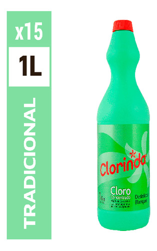 Cloro Clorinda 1litro,  (4uni)super