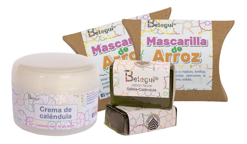Kit Calendula Para Piel Sensible, Dermatitis Y Eczemas 5 Pza
