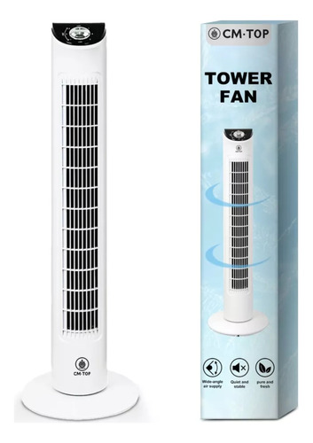 Ventilador De Torre Oscilante Portátil Para El Hogar Blanco