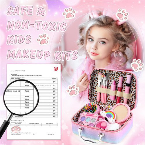 Kit De Maquillaje Smallzi Kids Para Niñas De 5 A 8 Años Con