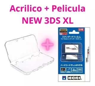 Capa Case Infantil Acrilico New Nintendo 3ds Xl + Película