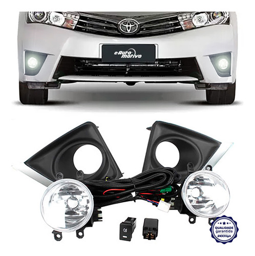 Farol Neblina Toyota Corolla 2015 A 2017 Auxiliar Milha Kit