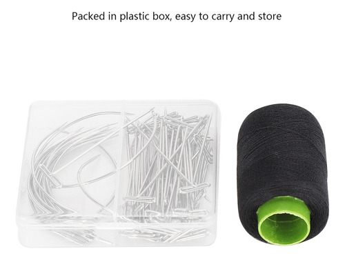 Juego De Agujas Curvas T Pins C Hechas A Mano Para Manualida