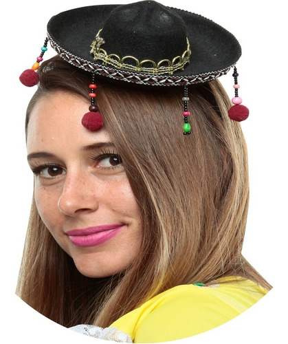 Diadema Mini Sombrero De Charro Mariachi Kit 20 Piezas