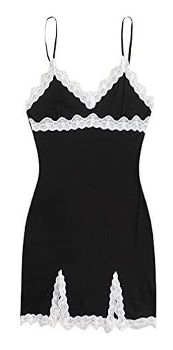 Romwe Women's Sleeveless Lace V Neck Espagueti Strap 1sy4n