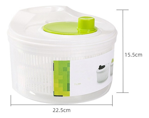 Escurridor Secador De Verduras Centrifuga Pettish Online