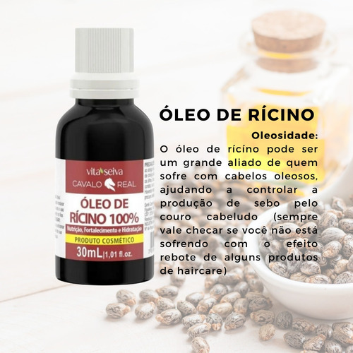 Imagem 5 de 7 de Óleo De Rícino Cavalo Real Vita Seiva 100% Vegetal