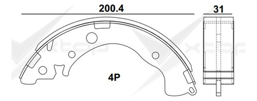 Zapatas Traseras Honda Civic 2006-2013