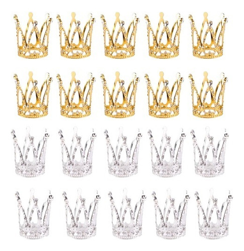 Cz 20pc Ramo Decoración Para Mini Tartas Con Forma Corona