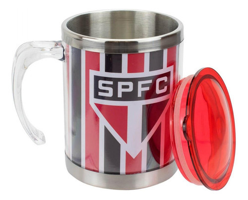 Caneca São Paulo Térmica 450 Ml - Qh004f-2-b