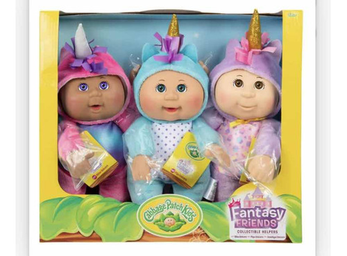 Cabbage Patch Kids Cuties Fantasy Friends Plush 3-pack