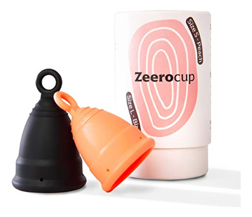 Zeerocup Copa Menstrual Reutilizable, Paquete De 2  Copas M