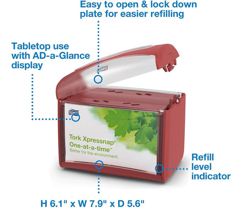 Xpressnap - Dispensador De Servilletas De Mesa, Color Gris N