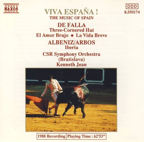 De Falla, Albeniz Arbos Viva España The Music Cd Impecabl 