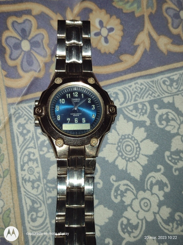 Reloj Vintage Casio 1301-mta-4000 Analog/digital Acero Inox