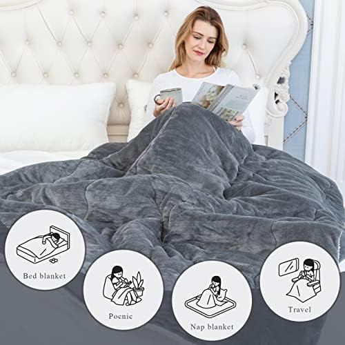 Choshome Manta De Forro Polar Sherpa De Tamaño Doble, Súper