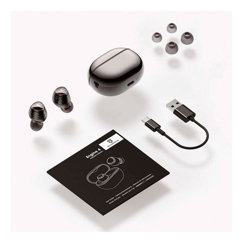 Audífonos Soundpeats Engine4 Bluetooth 5.3 Ldac Color Negro