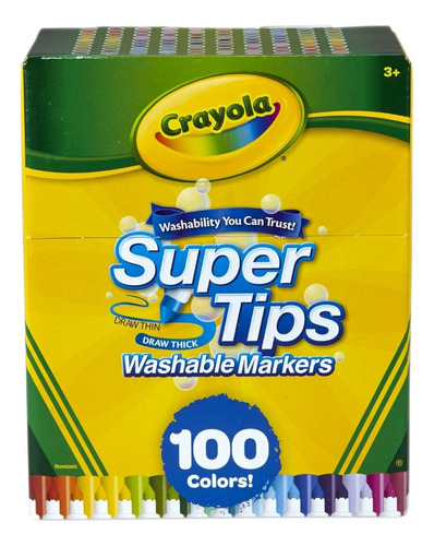 Crayola Supertips 100 Piezas Marcadores 