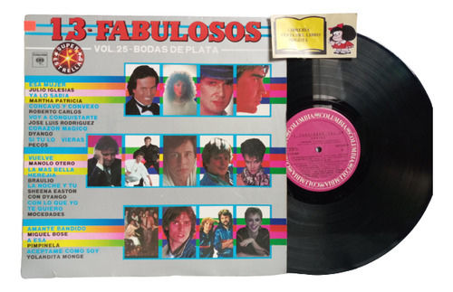 Lp - Acetato - 13 Fabulosos - Bodas De Plata - Vol 25 - 1984