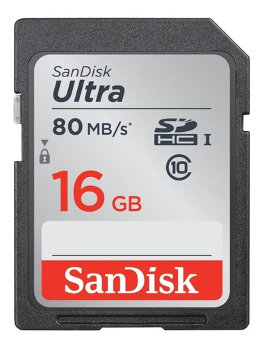 Imagem 1 de 3 de Cartão de memória SanDisk SDSDUNC-016G-GN6IN  Ultra 16GB
