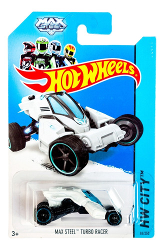 Max Steel Turbo Racer Hot Wheels Hw City 86/250 Mattel