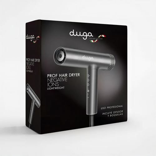 Secador De Pelo 3 Velocidades Profesional Duga D9 12c