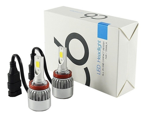 Kit Luces Led Para Auto Turboled C6 H8 H9 H11 Ampolletas