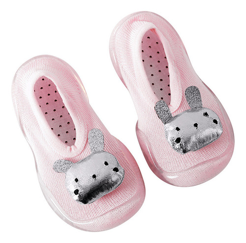 / Calcetines De Goma Con Suela Blanda De Conejo Para Niñas