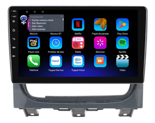 Multimidia Fiat Strada 13/19 Android 14 2gb Carplay Voz 9p
