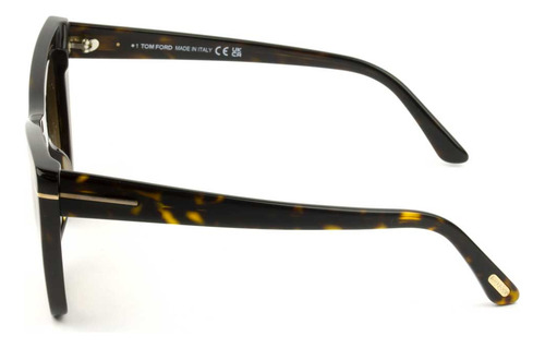 Óculos Tom Ford Poppy Tf846 Turtle Marrom Degradê 52f 53mm