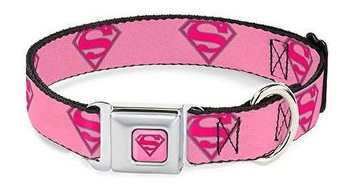 Collar De Perro Cinturon De Seguridad Hebilla Superman Escu