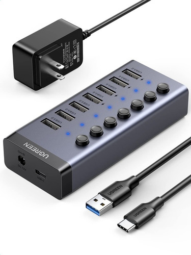 Ugreen Hub 7 Usb 3.0  Carga Inteligente/alimentación Externa