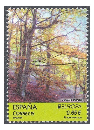 2011 Europa- Cuidado Bosques- España (sello) Mint