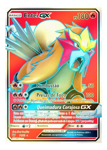 Entei-GX, Lendas Luminescentes, Banco de Dados de Cards do Estampas  Ilustradas