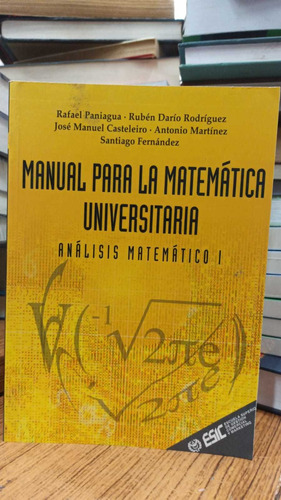 Libro Manual Para La Matemática Universitaria