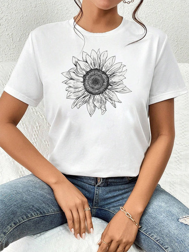 Camiseta De Moda Para Mujer, Calidad Sudadera Playera Mujer