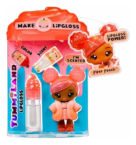 Boneca Yummiland Lipgloss Piper Peach - Mga