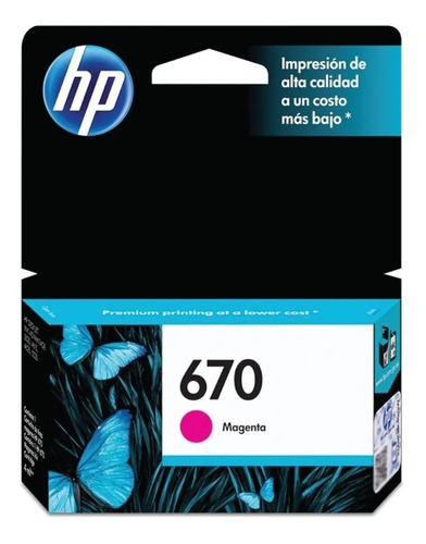 Cartucho Hp Original 670 Magenta 3525 4615 5525 Acuario