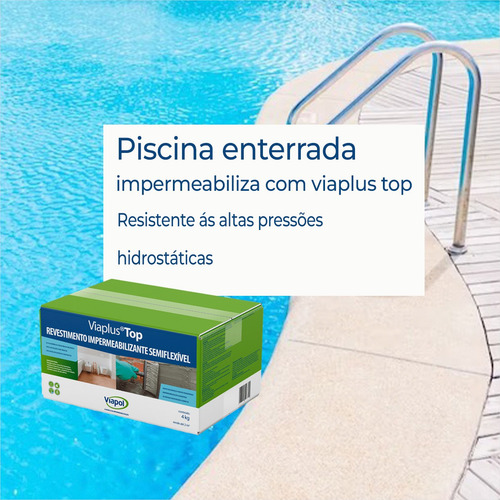 Argamassa Impermeavel Viaplus Top Viapol 4kg Kit 3 Und