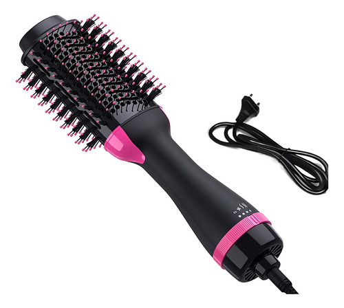 Escova Secadora De Cabelo Modeladora Potente 3 Em 1