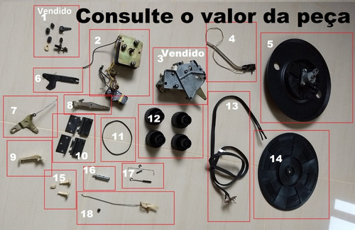 Toca Discos Td2000 Polyvox Td-2000 Peças Consulte