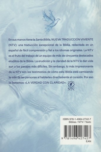 Santa Biblia Ntv, Edición Compacta, Paloma