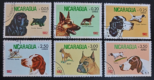 Nicaragua Perros, Serie Sc 1144-7 C996-8 1982 Usada L17319