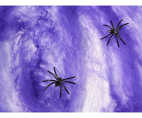 Halloween Tela De Araña Violeta C/ Araña