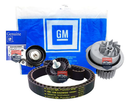 Kit Distribucion Chevrolet Aveo Gm Original + Bomba De Agua