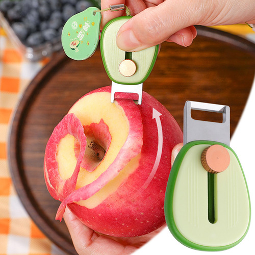 Pelador De Frutas Portátil, Mini Pelador De Acero Inoxidable