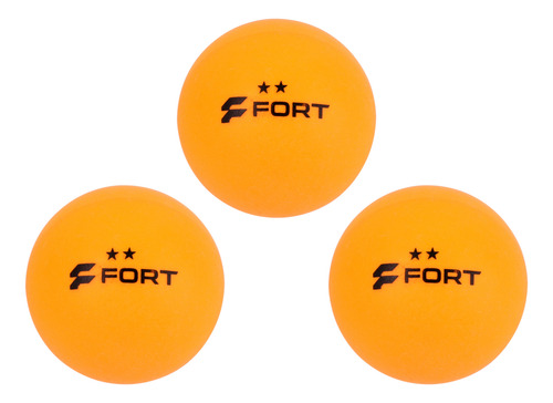 Bolas De Tênis De Mesa Fort 2 Estrelas (com 6 Bolas Laranja)