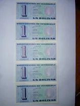 Comprar Billetes Antiguos De Venezuela Colección Set De 5 Billetes 